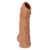 Телесная насадка с пупырышками и открытой головкой Nude Sleeve L - 14 см. - KOKOS - в Стерлитамаке купить с доставкой