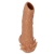 Телесная насадка с усиками и открытой головкой Nude Sleeve L - 14 см. - KOKOS - в Стерлитамаке купить с доставкой