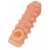 Телесная закрытая насадка с шариками Cock Sleeve Size S - 13,8 см. - KOKOS - в Стерлитамаке купить с доставкой