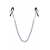 Зажимы для сосков с фиолетовой цепочкой Sweet Caress Nipple Chain - Sweet Caress - купить с доставкой в Стерлитамаке