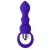 Фиолетовая анальная вибровтулка Curvy - 14 см. - ToyFa