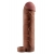 Коричневая насадка с кольцом Perfect 2 Extension with Ball Strap - 19 см. - Pipedream - в Стерлитамаке купить с доставкой