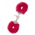 Металлические наручники с красной меховой опушкой METAL HANDCUFF WITH PLUSH RED - Dream Toys - купить с доставкой в Стерлитамаке