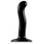 Черный фаллоимитатор-насадка Strap-On-Me P G spot Dildo size S - 16,4 см. - Strap-on-me - купить с доставкой в Стерлитамаке