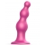 Розовая насадка Strap-On-Me Dildo Plug Beads size L - Strap-on-me - купить с доставкой в Стерлитамаке
