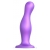 Фиолетовая насадка Strap-On-Me Dildo Plug Curvy size L - Strap-on-me - купить с доставкой в Стерлитамаке