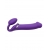 Фиолетовый безремневой вибрострапон Silicone Bendable Strap-On - size XL - Strap-on-me - купить с доставкой в Стерлитамаке