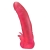 Розовая насадка для страпона с клиторальными лепестками - 18,5 см. - LOVETOY (А-Полимер) - купить с доставкой в Стерлитамаке