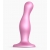 Розовая насадка Strap-On-Me Dildo Plug Curvy size M - Strap-on-me - купить с доставкой в Стерлитамаке