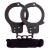 Чёрные наручники из листового металла в комплекте с веревкой BONDX METAL CUFFS LOVE ROPE SET - Dream Toys - купить с доставкой в Стерлитамаке
