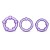 Набор из 3 фиолетовых эрекционных колец Stay Hard Beaded Cockrings - Blush Novelties - в Стерлитамаке купить с доставкой