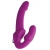 Ярко-розовый безремневой вибрострапон Evoke Vibrating Strapless Silicone Strap-on Dildo - XR Brands - купить с доставкой в Стерлитамаке