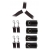 Комплект наручников и поножей LUXURIOUS BED RESTRAINT CUFF SET - Blush Novelties - купить с доставкой в Стерлитамаке