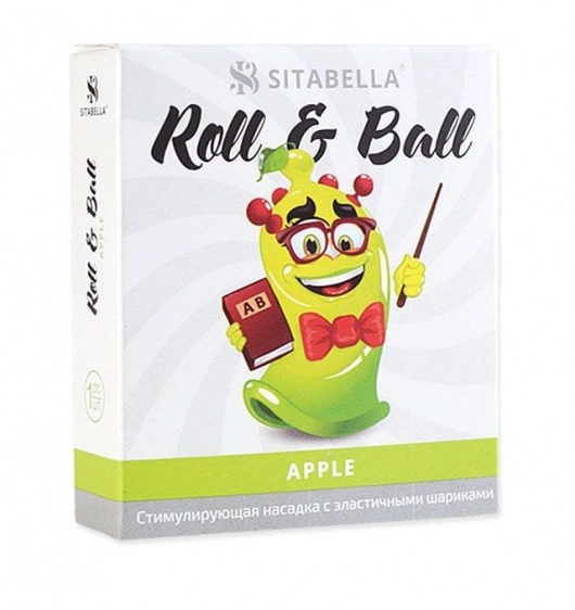 Стимулирующий презерватив-насадка Roll   Ball Apple - Sitabella - купить с доставкой в Стерлитамаке