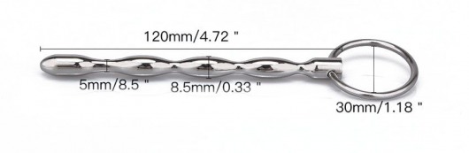 Металлический уретральный плаг с кольцом - Notabu - купить с доставкой в Стерлитамаке