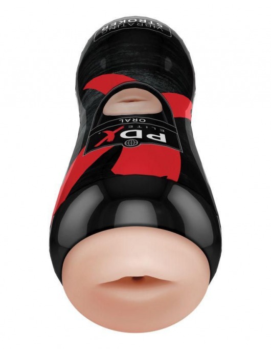 Мастурбатор-ротик Vibrating Oral Stroker - Pipedream - в Стерлитамаке купить с доставкой