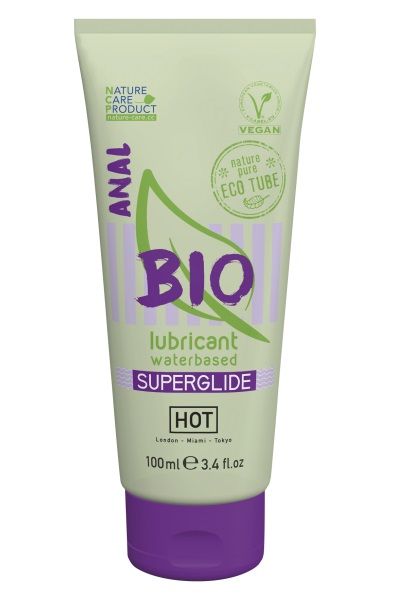 Интимный увлажняющий анальный гель BIO SuperGlide - 100 мл. - HOT - купить с доставкой в Стерлитамаке