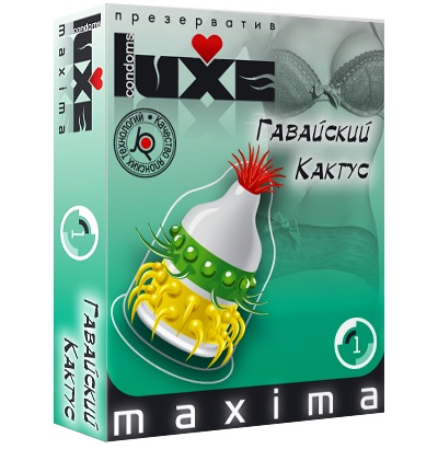 Презерватив LUXE Maxima  Гавайский Кактус  - 1 шт. - Luxe - купить с доставкой в Стерлитамаке
