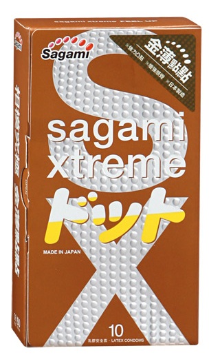 Презервативы Sagami Xtreme FEEL UP с точечной текстурой и линиями прилегания - 10 шт. - Sagami - купить с доставкой в Стерлитамаке