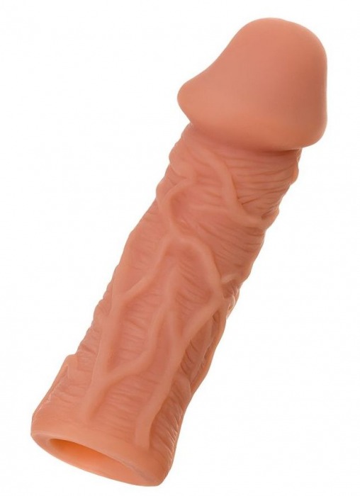 Телесная реалистичная насадка KOKOS Extreme Sleeve 05 с дополнительной стимуляцией - 12,7 см. - KOKOS - в Стерлитамаке купить с доставкой
