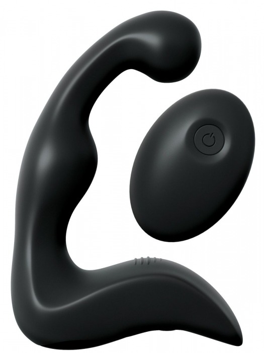 Черный вибромассажер простаты с пультом ДУ Control P-Spot Pro - Pipedream - в Стерлитамаке купить с доставкой