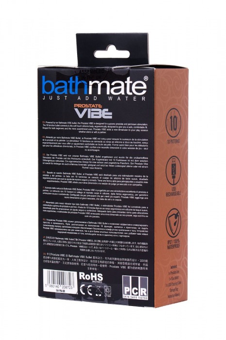 Стимулятор простаты Prostate Vibe - 10,5 см. - Bathmate - в Стерлитамаке купить с доставкой