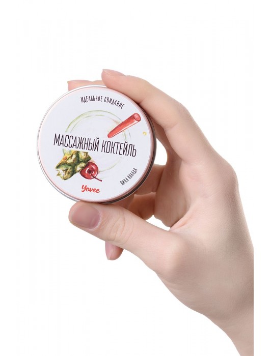 Массажная свеча «Массажный коктейль» с ароматом пина колады - 30 мл. - ToyFa - купить с доставкой в Стерлитамаке