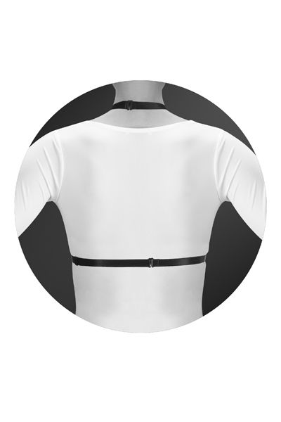 Черная упряжь на грудь Clara - Bijoux Pour Toi - купить с доставкой в Стерлитамаке