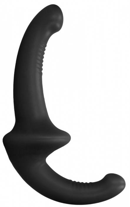Черный безремневой страпон Silicone Strapless Strapon - Shots Media BV - купить с доставкой в Стерлитамаке