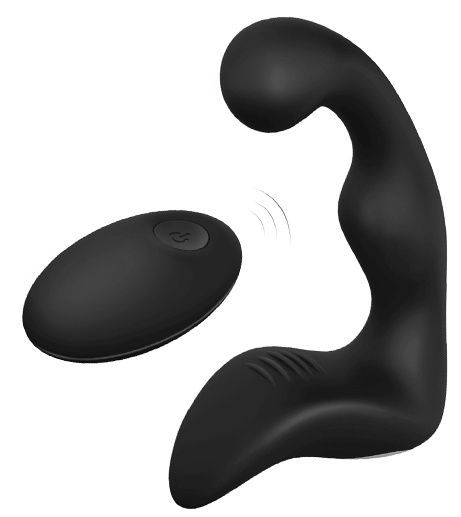 Черный вибромассажер простаты REMOTE BOOTY PLEASER - Dream Toys - в Стерлитамаке купить с доставкой