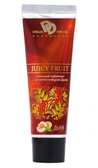 Интимный съедобный лубрикант JUICY FRUIT с ароматом дыни - 30 мл. - БиоМед - купить с доставкой в Стерлитамаке