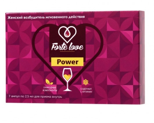 Женский возбудитель мгновенного действия Forte Love Power - 7 ампул (2,5 мл.) - Капиталпродукт - купить с доставкой в Стерлитамаке