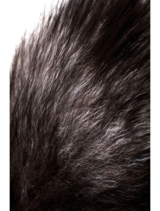 Серебристая металлическая анальная втулка с хвостом чернобурой лисы - размер S - ToyFa - купить с доставкой в Стерлитамаке