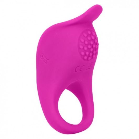 Ярко-розовое эрекционное виброкольцо Silicone Rechargeable Teasing Enhancer - California Exotic Novelties - в Стерлитамаке купить с доставкой