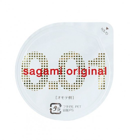 Супертонкий презерватив Sagami Original 0.01 - 1 шт. - Sagami - купить с доставкой в Стерлитамаке