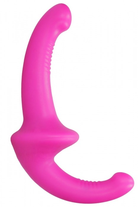 Розовый безремневой страпон Silicone Strapless Strapon - Shots Media BV - купить с доставкой в Стерлитамаке