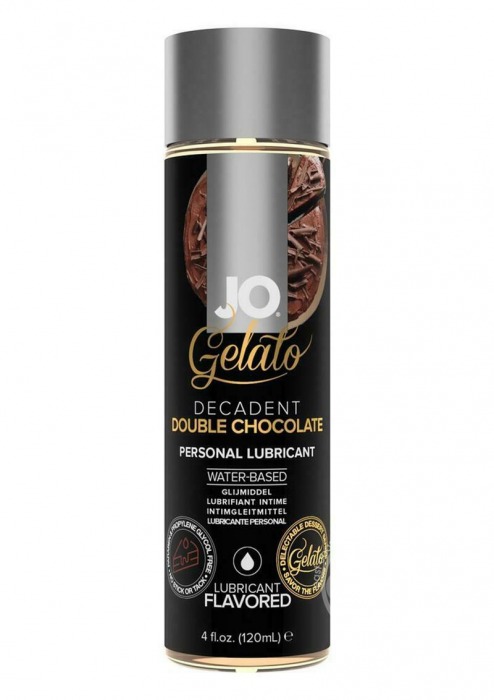 Лубрикант с ароматом шоколада JO GELATO DECADENT DOUBLE CHOCOLATE - 120 мл. - System JO - купить с доставкой в Стерлитамаке