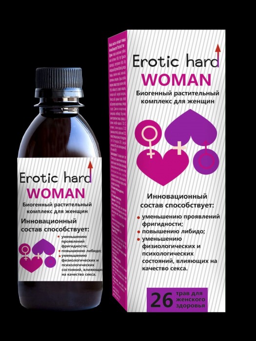 Женский биогенный концентрат для повышения либидо Erotic hard Woman - 250 мл. - Erotic Hard - купить с доставкой в Стерлитамаке