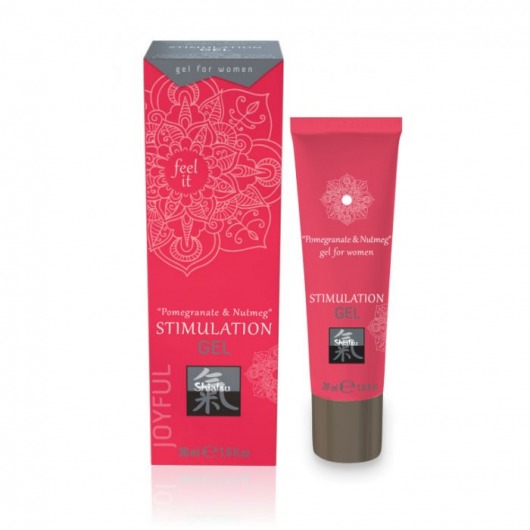 Возбуждающий интимный гель для двоих STIMULATION GEL Pomegranate   Nutmeg - 30 мл. - Shiatsu - купить с доставкой в Стерлитамаке