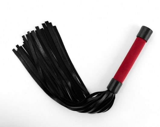 Красно-черная плеть My Rules - 43 см. - БДСМ Арсенал - купить с доставкой в Стерлитамаке