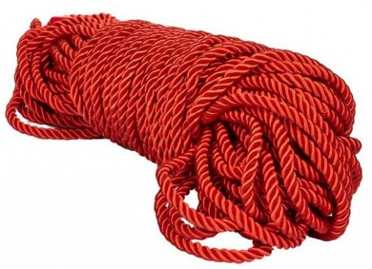 Красная веревка для связывания BDSM Rope - 30 м. - California Exotic Novelties - купить с доставкой в Стерлитамаке