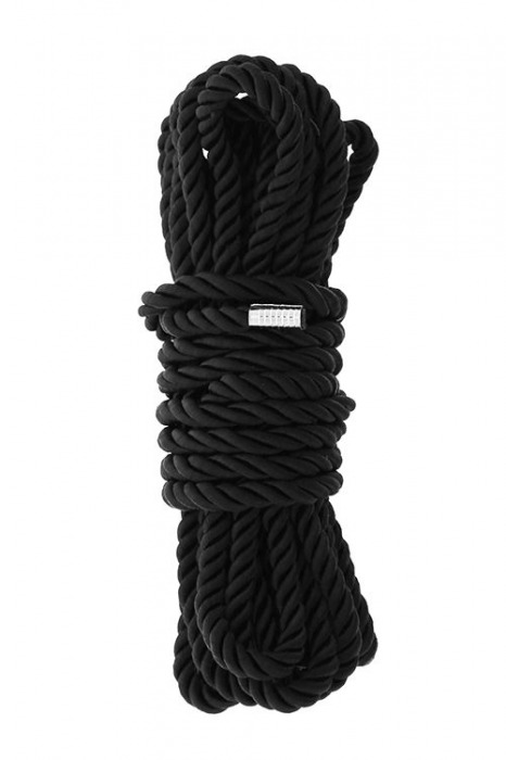 Черная веревка для шибари DELUXE BONDAGE ROPE - 5 м. - Dream Toys - купить с доставкой в Стерлитамаке