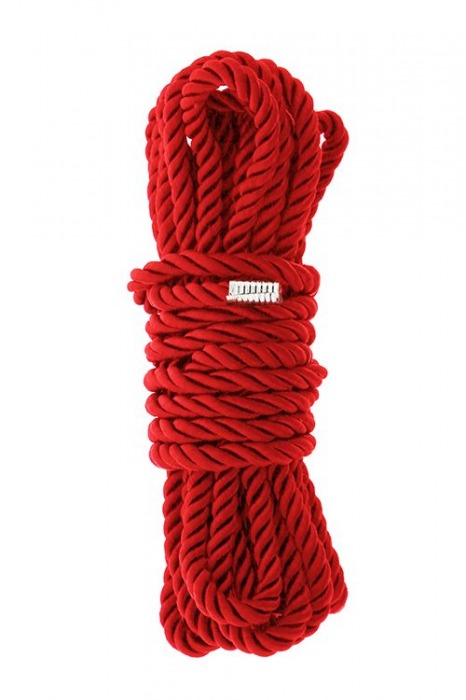 Красная веревка для шибари DELUXE BONDAGE ROPE - 5 м. - Dream Toys - купить с доставкой в Стерлитамаке