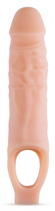 Телесный реалистичный фаллоудлинитель 9 Inch Silicone Cock Sheath Penis Extender - 22,86 см. - Blush Novelties - в Стерлитамаке купить с доставкой