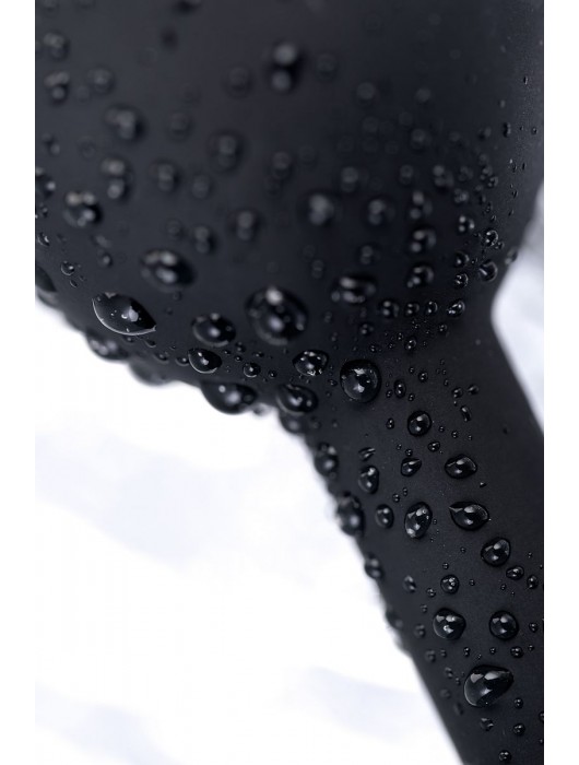 Черная анальная втулка с прозрачным стразом - 7,2 см. - POPO Pleasure - купить с доставкой в Стерлитамаке