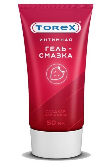 Смазка на водной основе TOREX  Сладкая клубника  - 50 мл. - Torex - купить с доставкой в Стерлитамаке