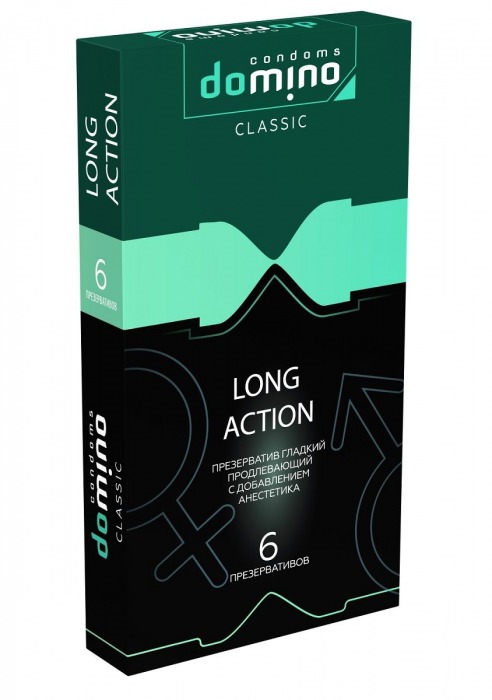 Презервативы с пролонгирующим эффектом DOMINO Classic Long action - 6 шт. - Domino - купить с доставкой в Стерлитамаке