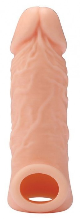 Телесная насадка EXTENDER WITH BALL STRAP 5.5 - 14 см. - Dream Toys - в Стерлитамаке купить с доставкой
