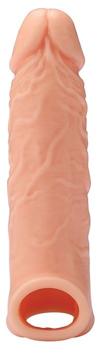 Телесная насадка EXTENDER WITH BALL STRAP 6.5 - 17 см. - Dream Toys - в Стерлитамаке купить с доставкой