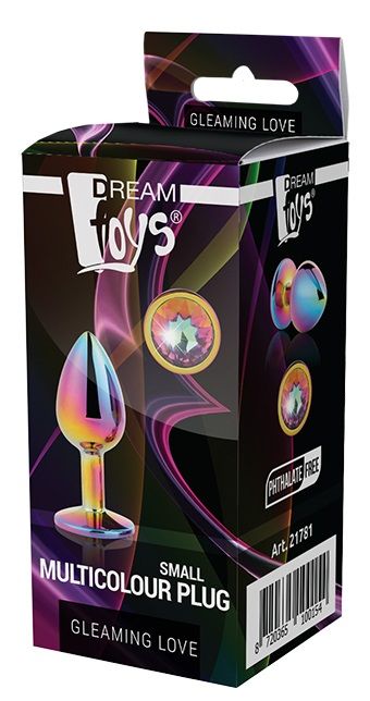 Голографическая анальная втулка с радужным кристаллом - 7,1 см. - Dream Toys - купить с доставкой в Стерлитамаке